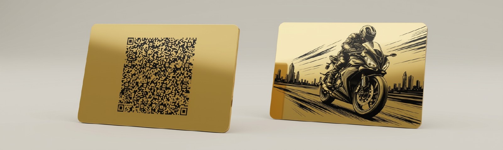 رخصة مركبة ذهبية QR